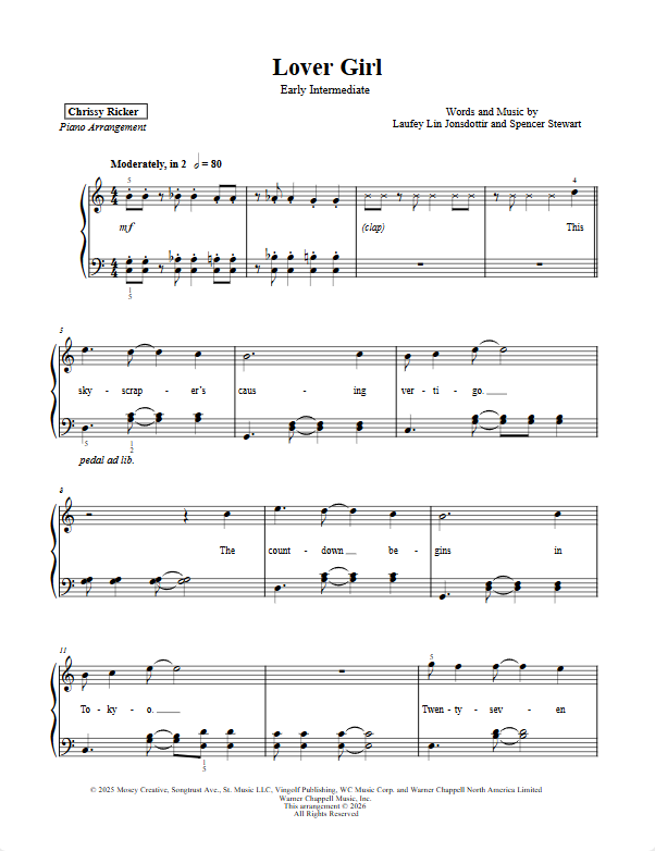 Lover Girl Sample Page