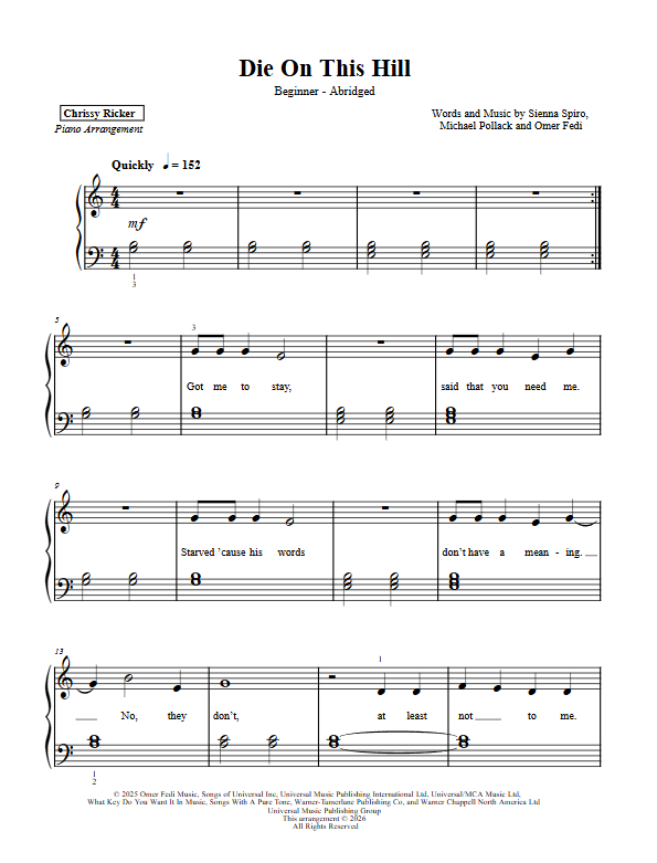 Die on this Hill Sample Page