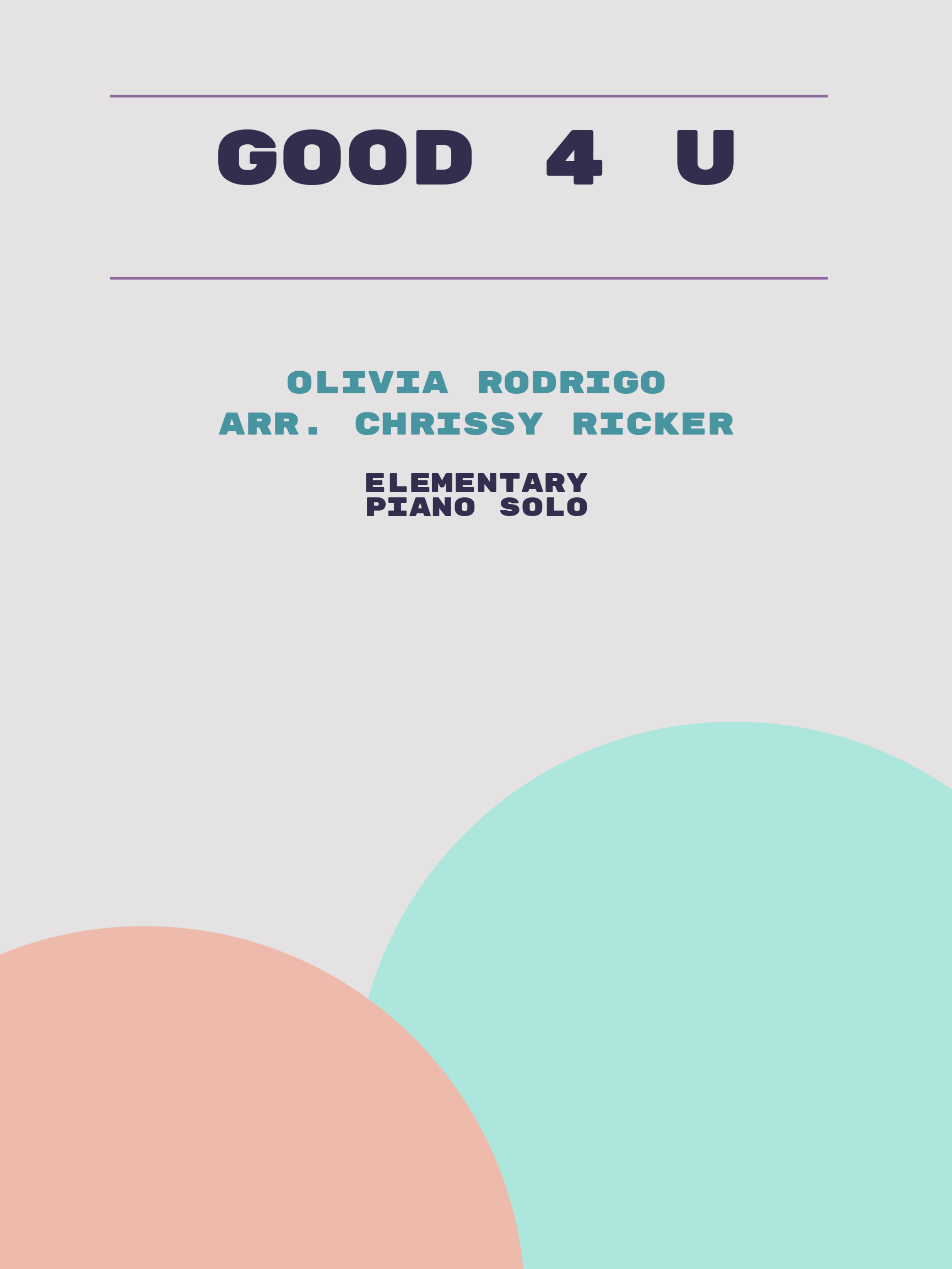 good 4 u by Olivia Rodrigo