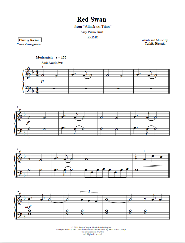 Red Swan Sample Page