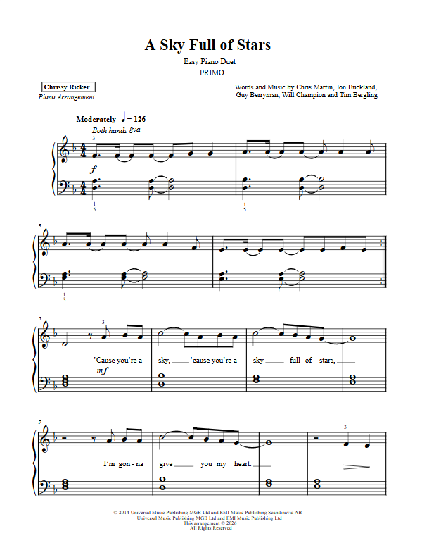 A Sky Full of Stars Sample Page