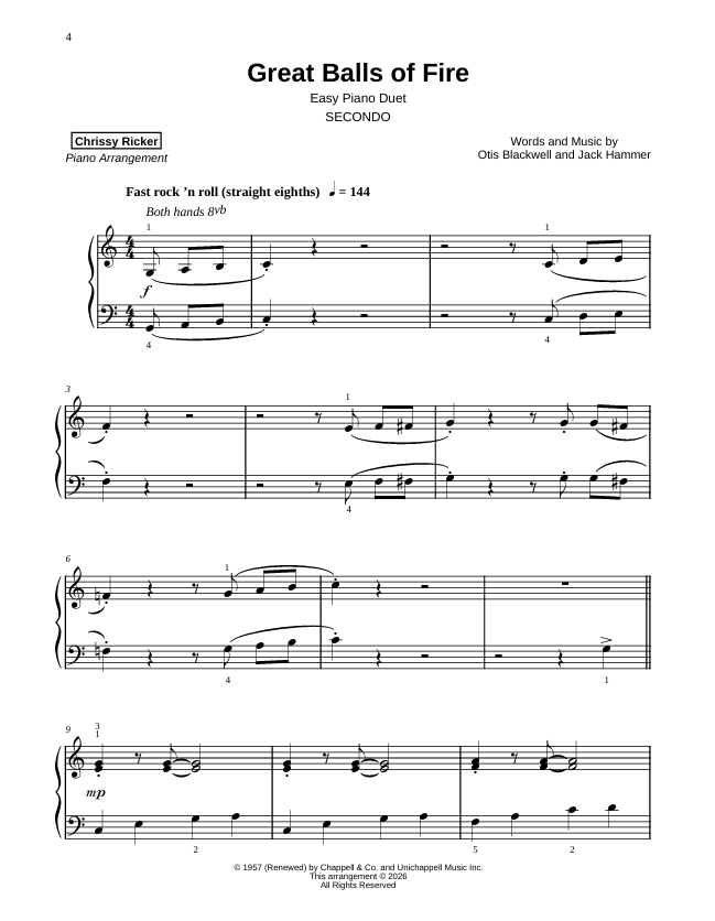 Great Balls of Fire Sample Page