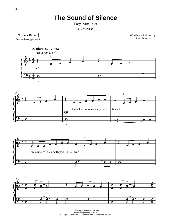 The Sound of Silence Sample Page