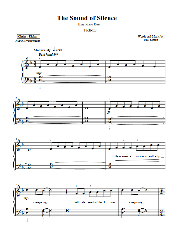 The Sound of Silence Sample Page