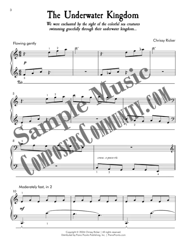 The Underwater Kingdom Sample Page