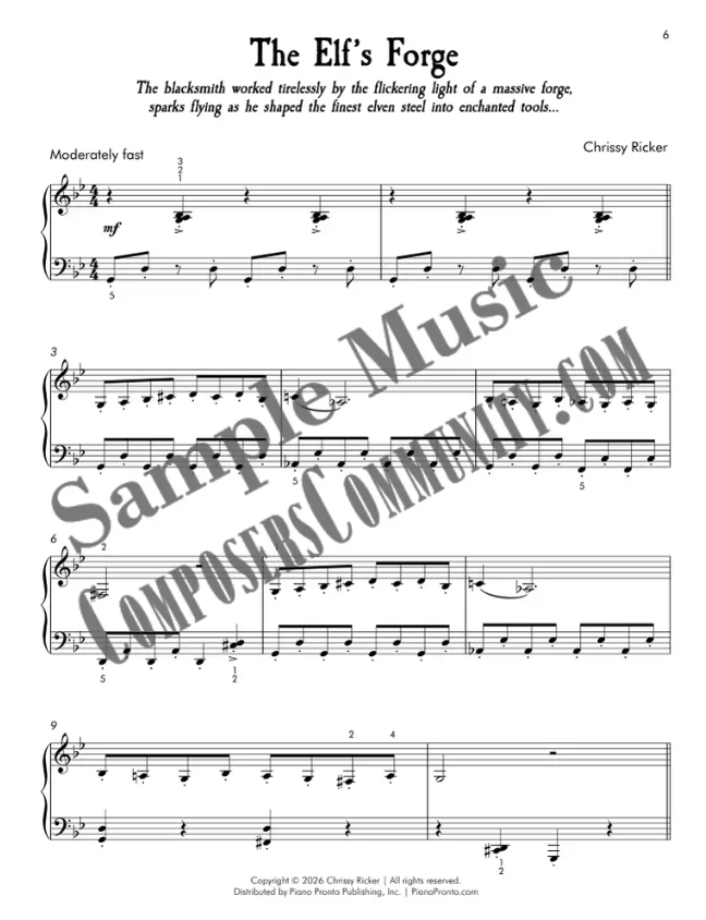 The Elf's Forge Sample Page