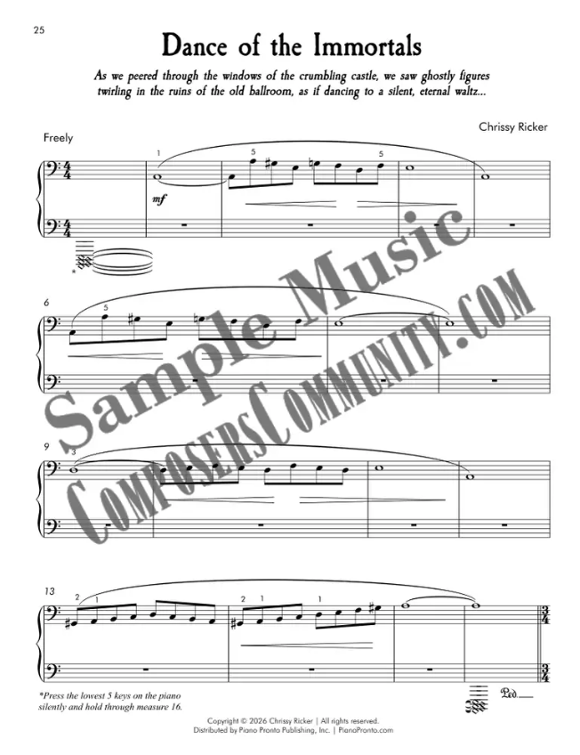 Dance of the Immortals Sample Page