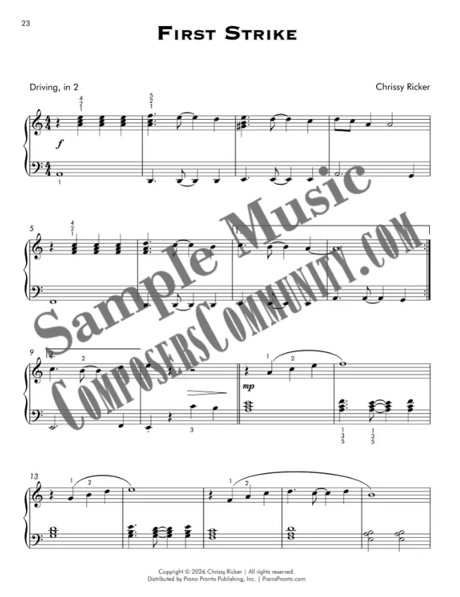 First Strike Sample Page