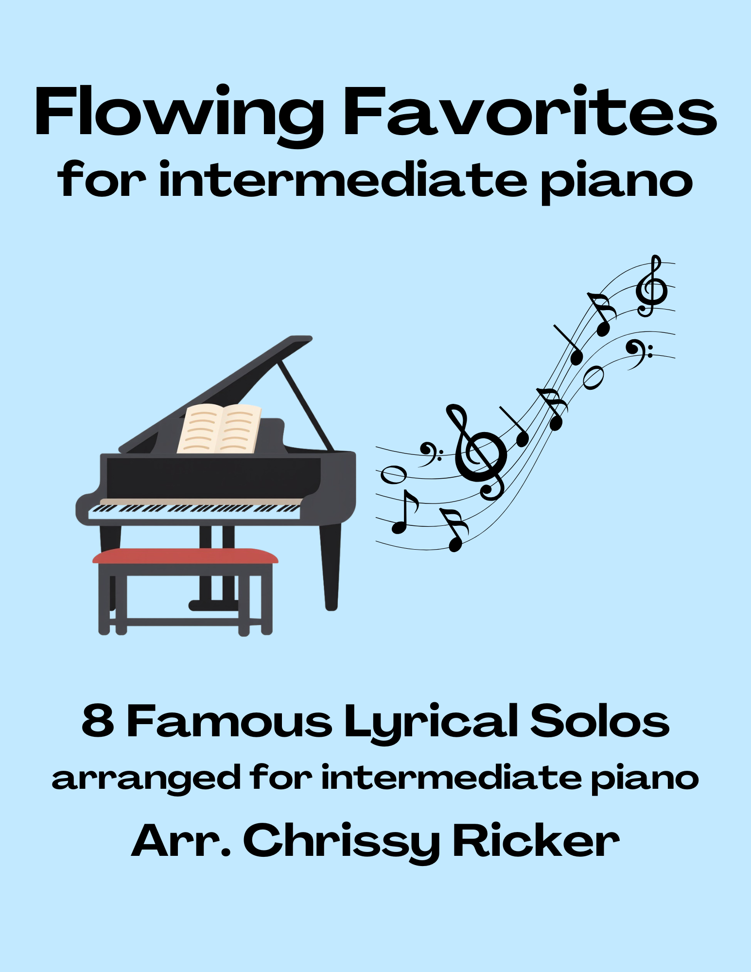 Flowing Favorites for Intermediate Piano Sample Page