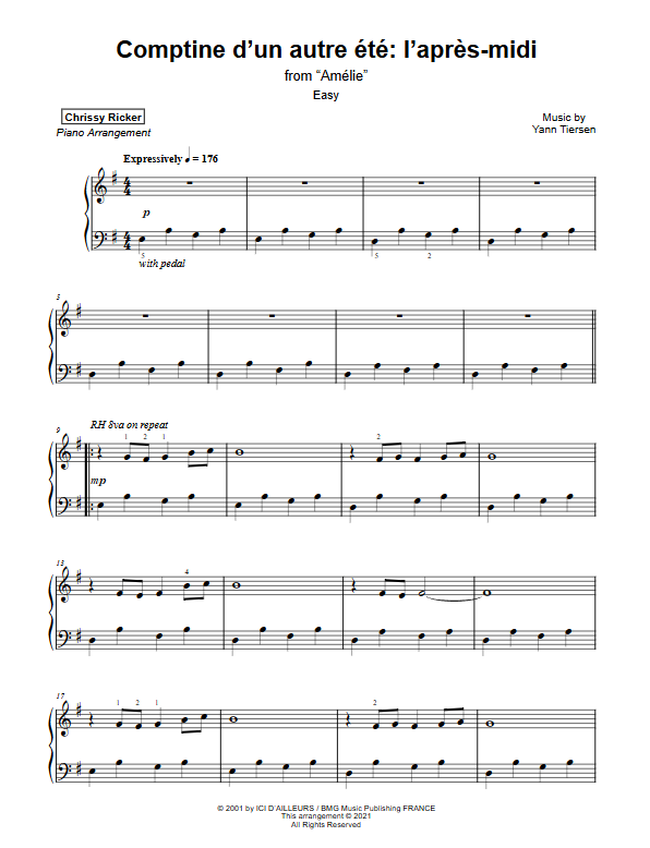 Flowing Favorites for Easy Piano Sample Page