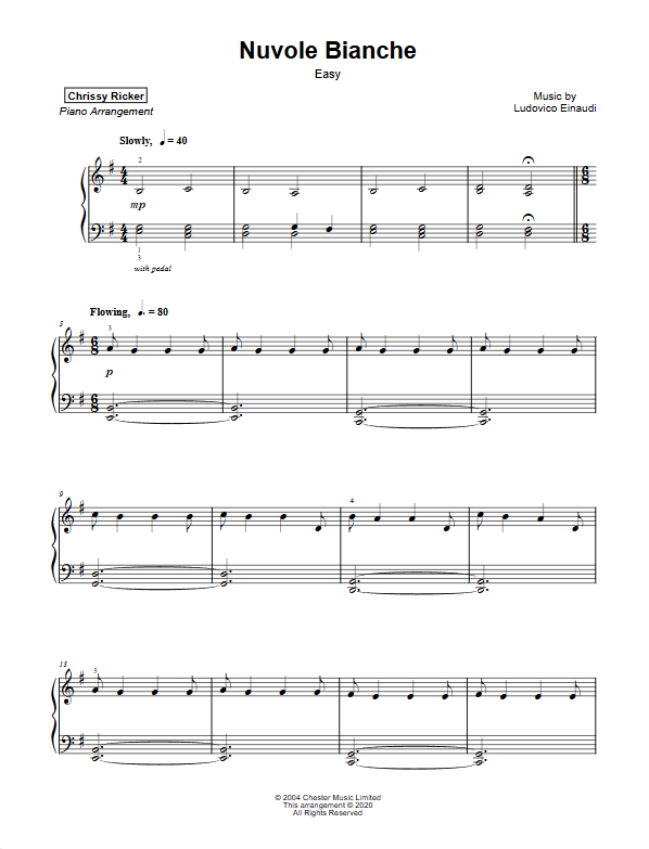 Flowing Favorites for Easy Piano Sample Page