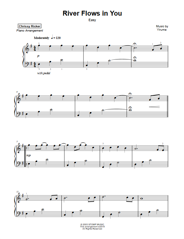 Flowing Favorites for Easy Piano Sample Page