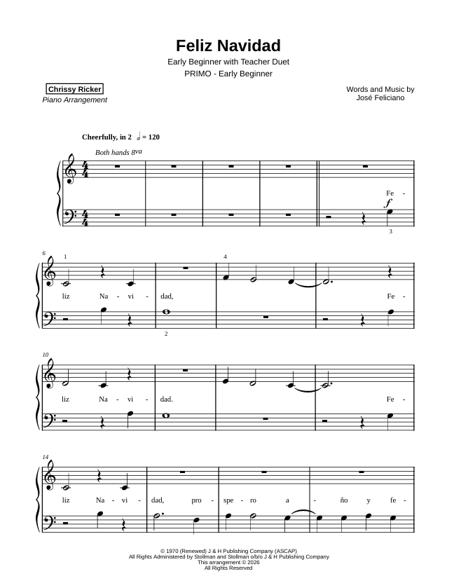 Feliz Navidad Sample Page