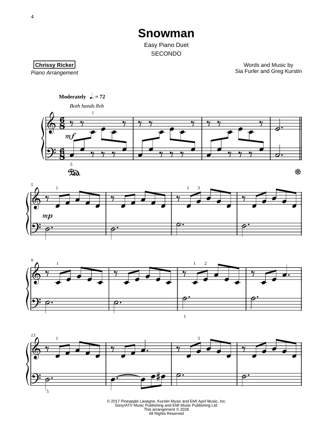 Snowman Sample Page