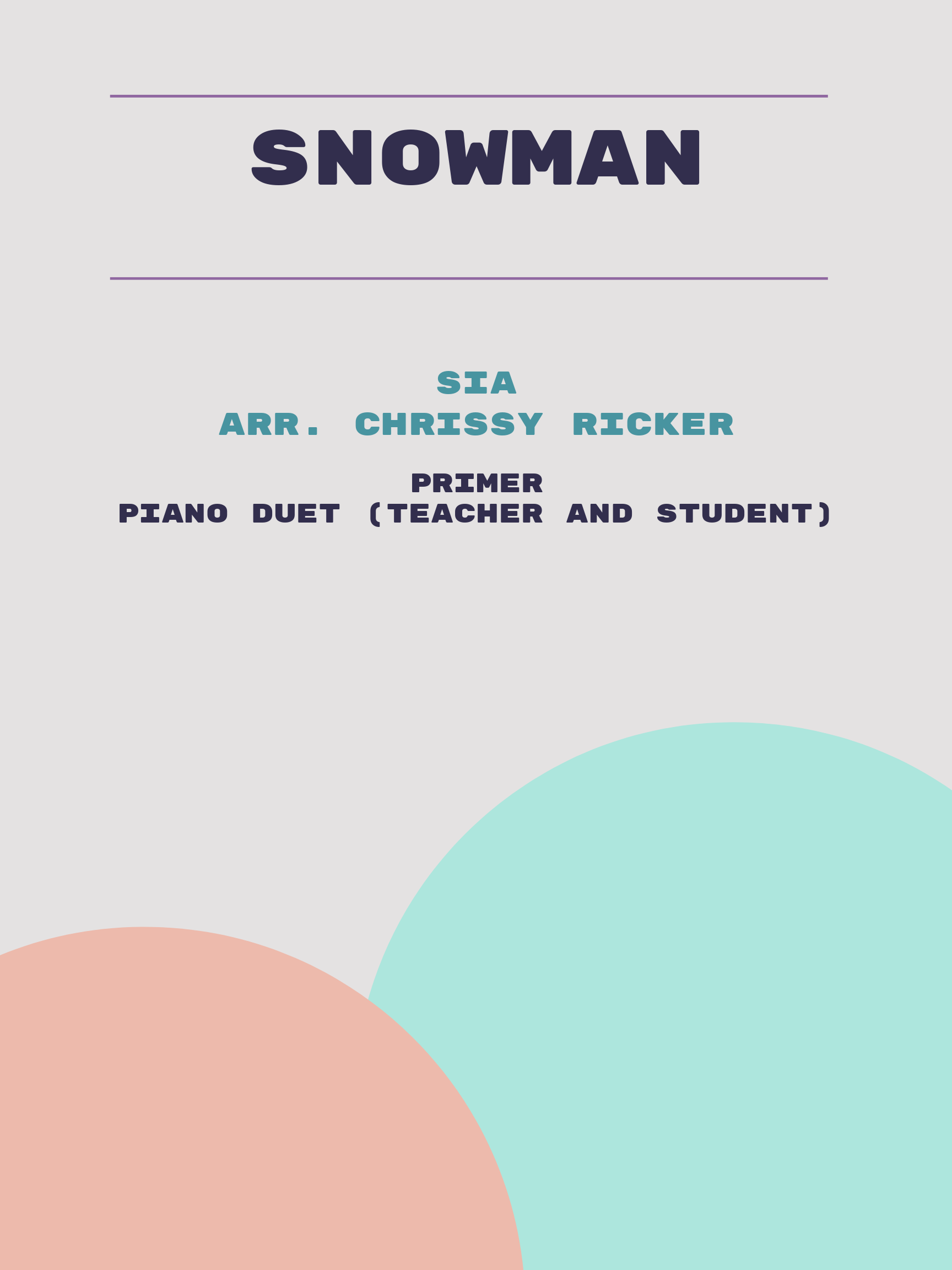 Snowman by Sia