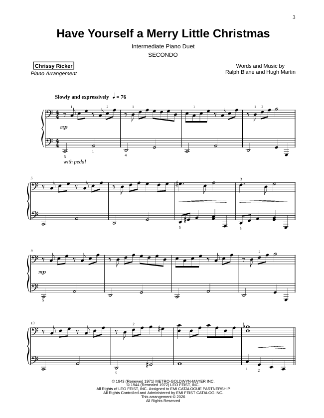 Have Yourself a Merry Little Christmas Sample Page