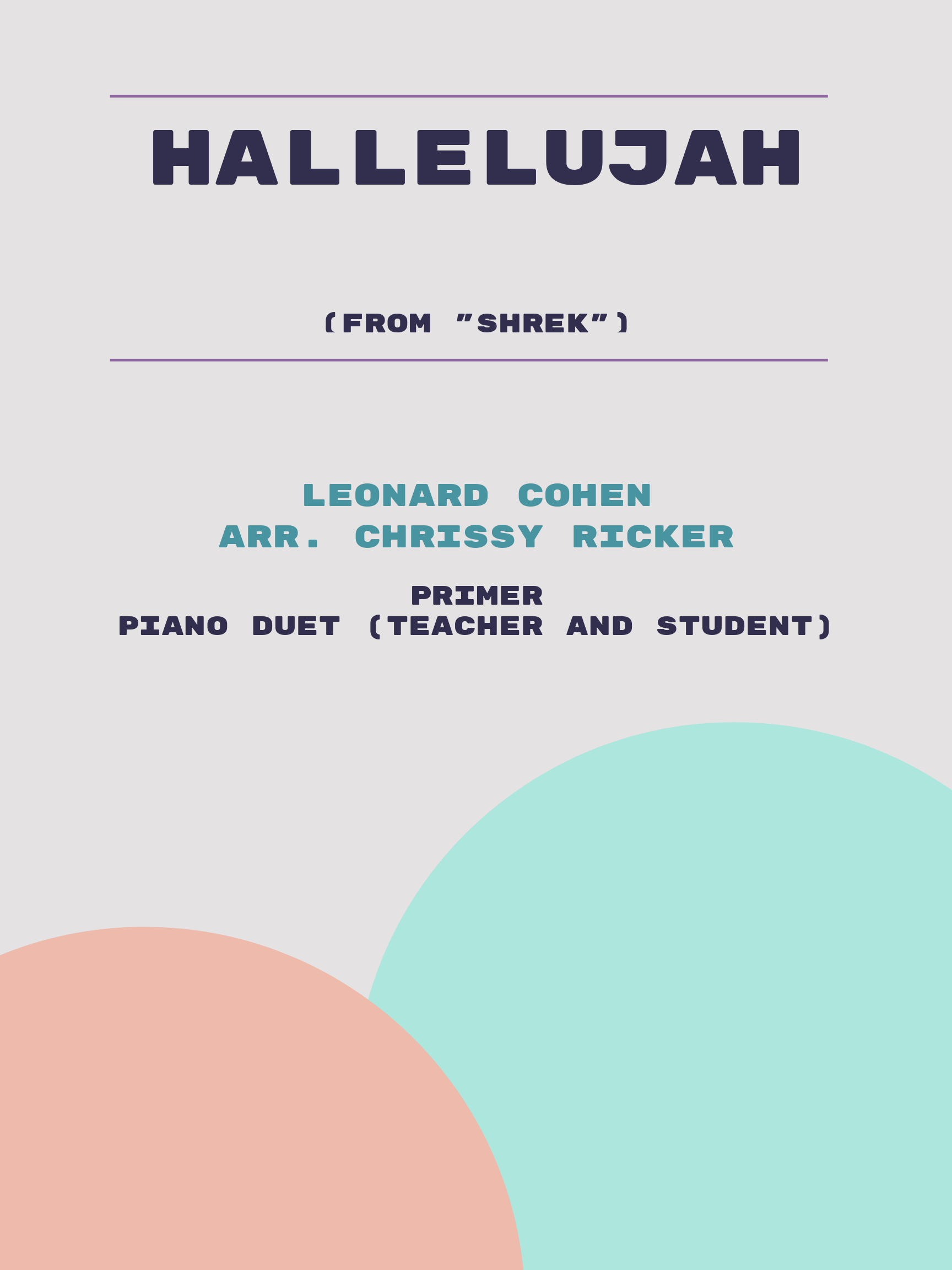 Hallelujah by Leonard Cohen