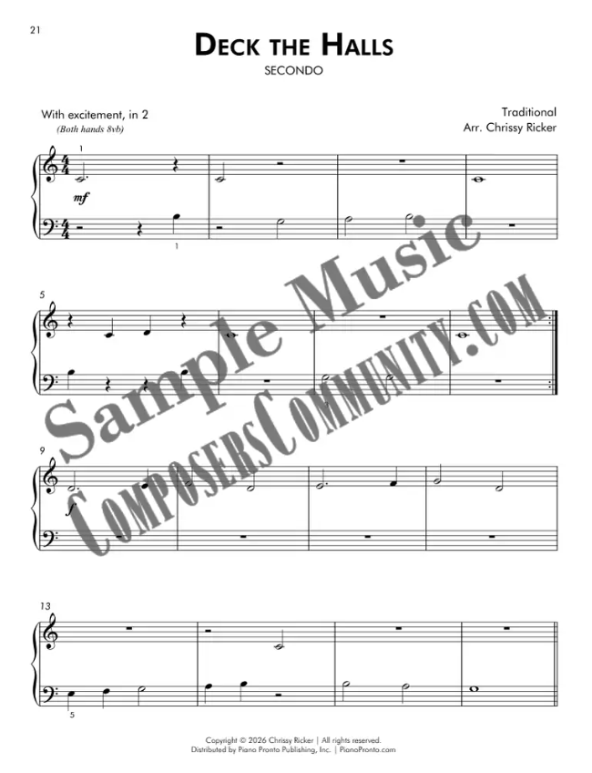 Deck the Halls Sample Page