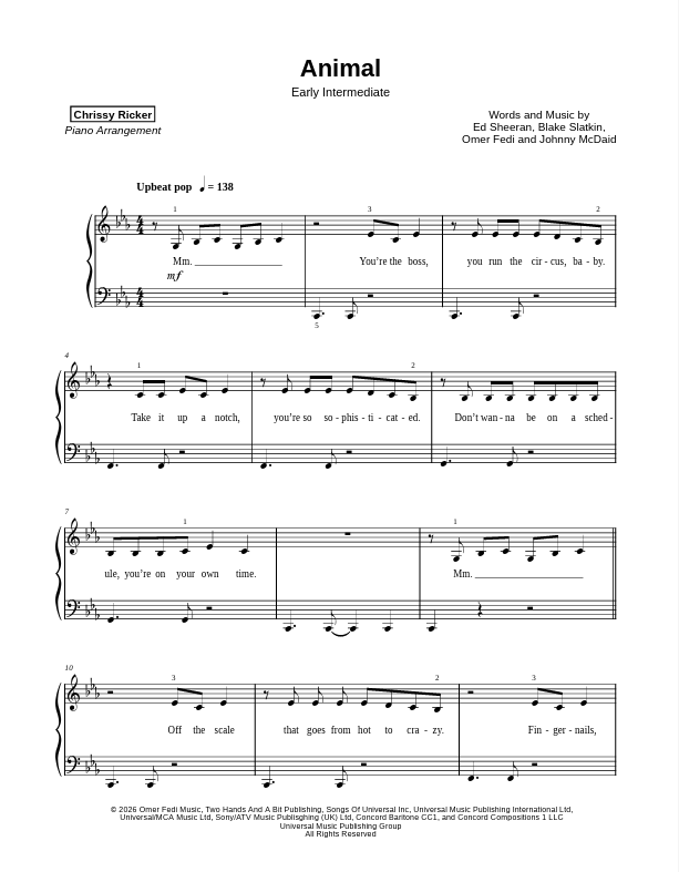 Animal Sample Page