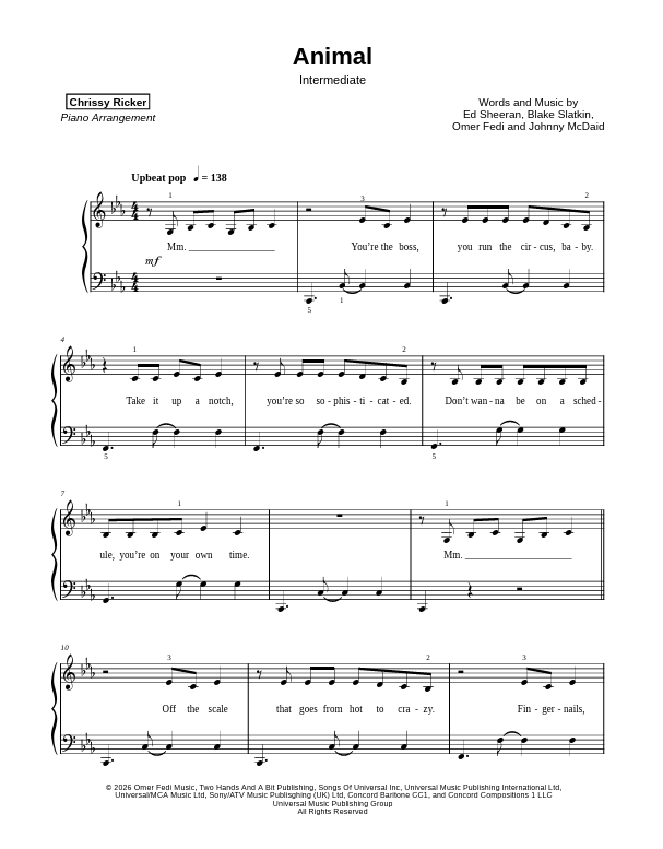 Animal Sample Page