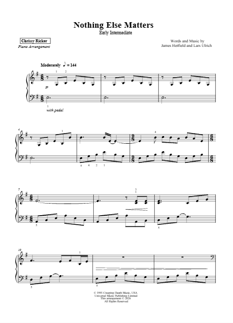 Nothing Else Matters Sample Page