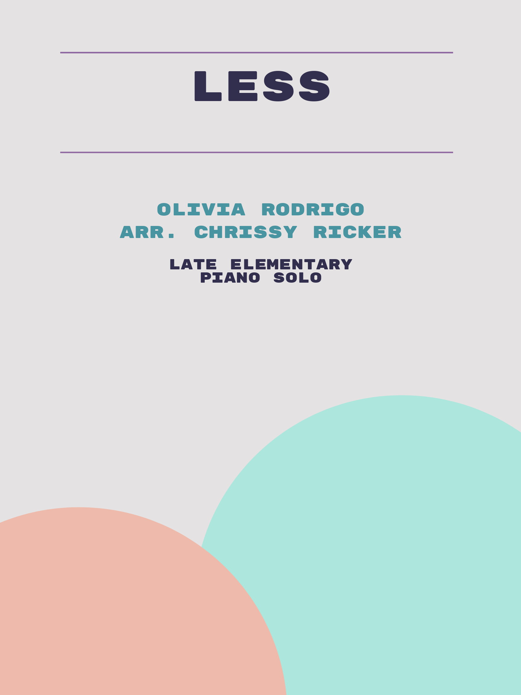 less by Olivia Rodrigo