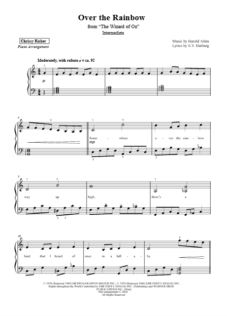 Over the Rainbow Sample Page