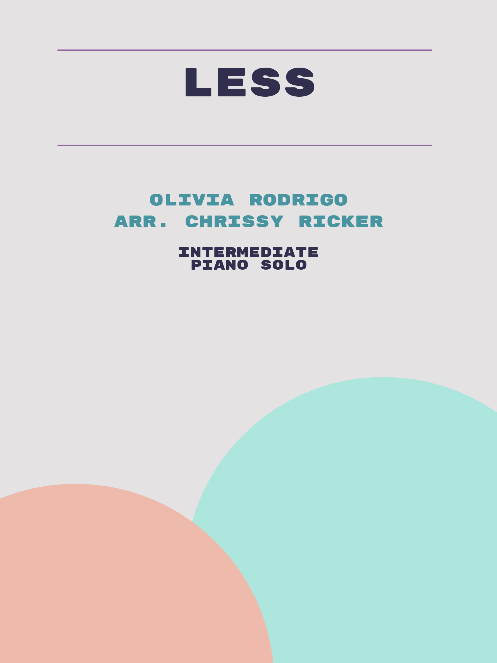 less by Olivia Rodrigo