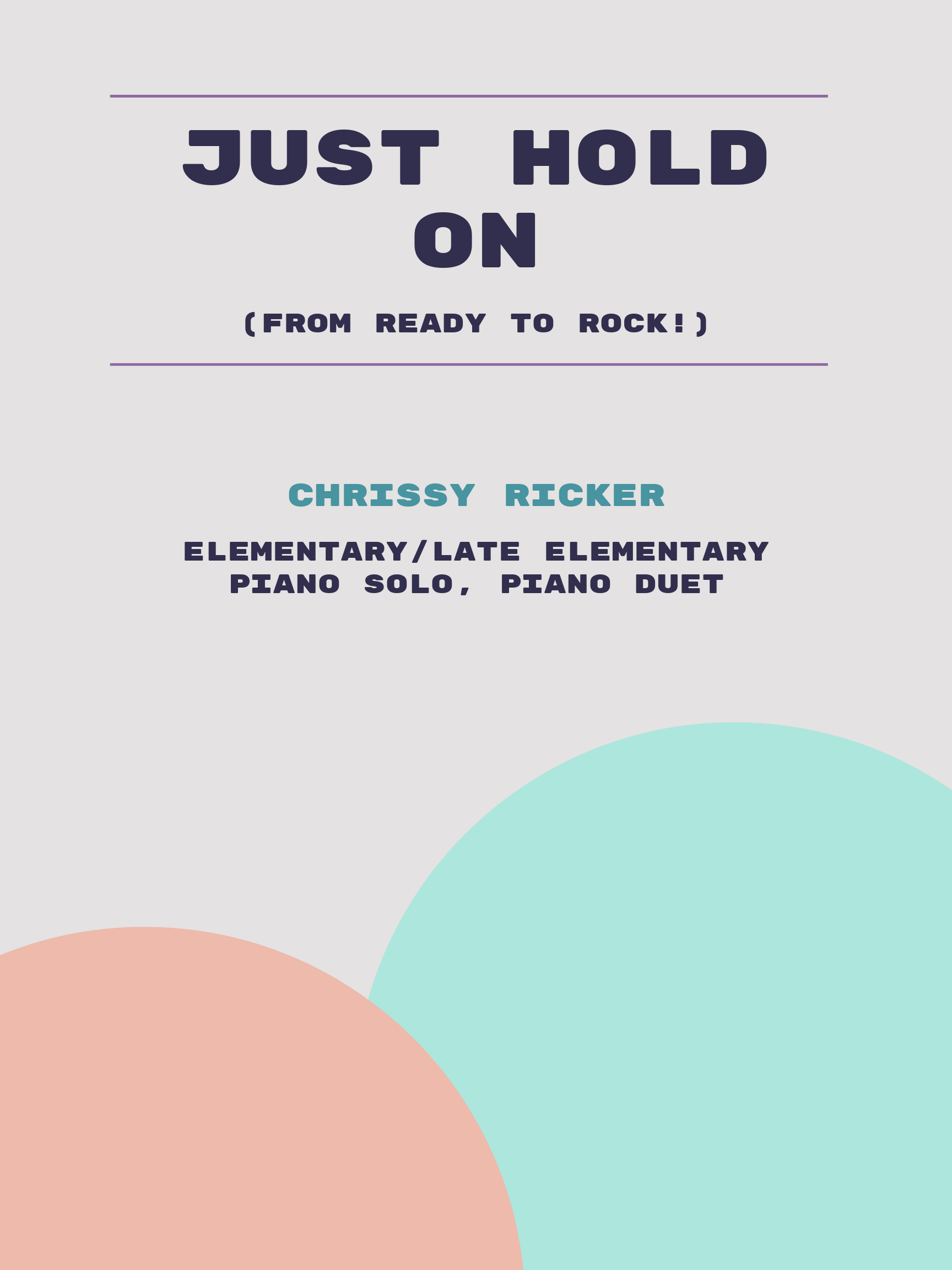 Just Hold On by Chrissy Ricker