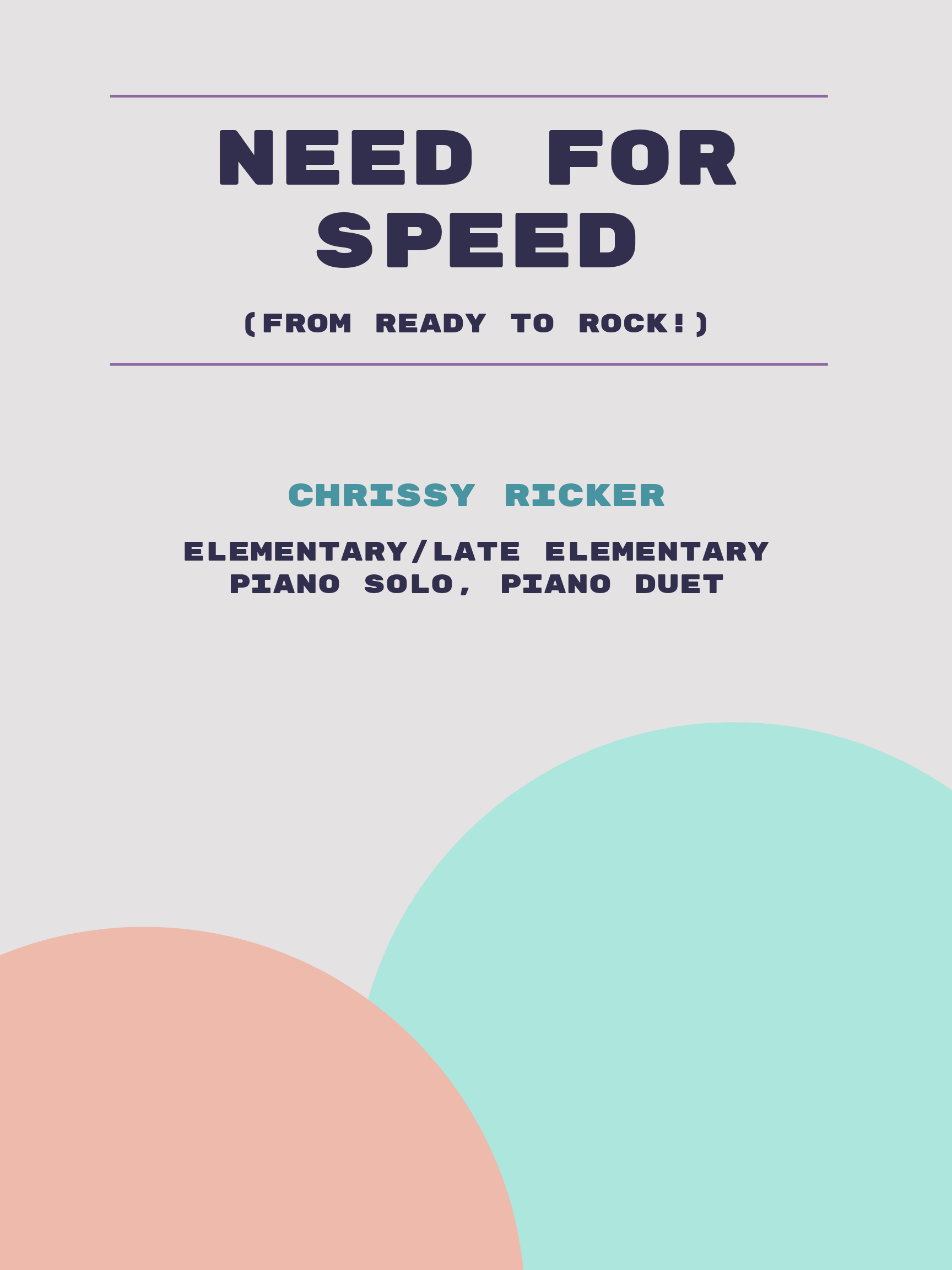 Need for Speed by Chrissy Ricker