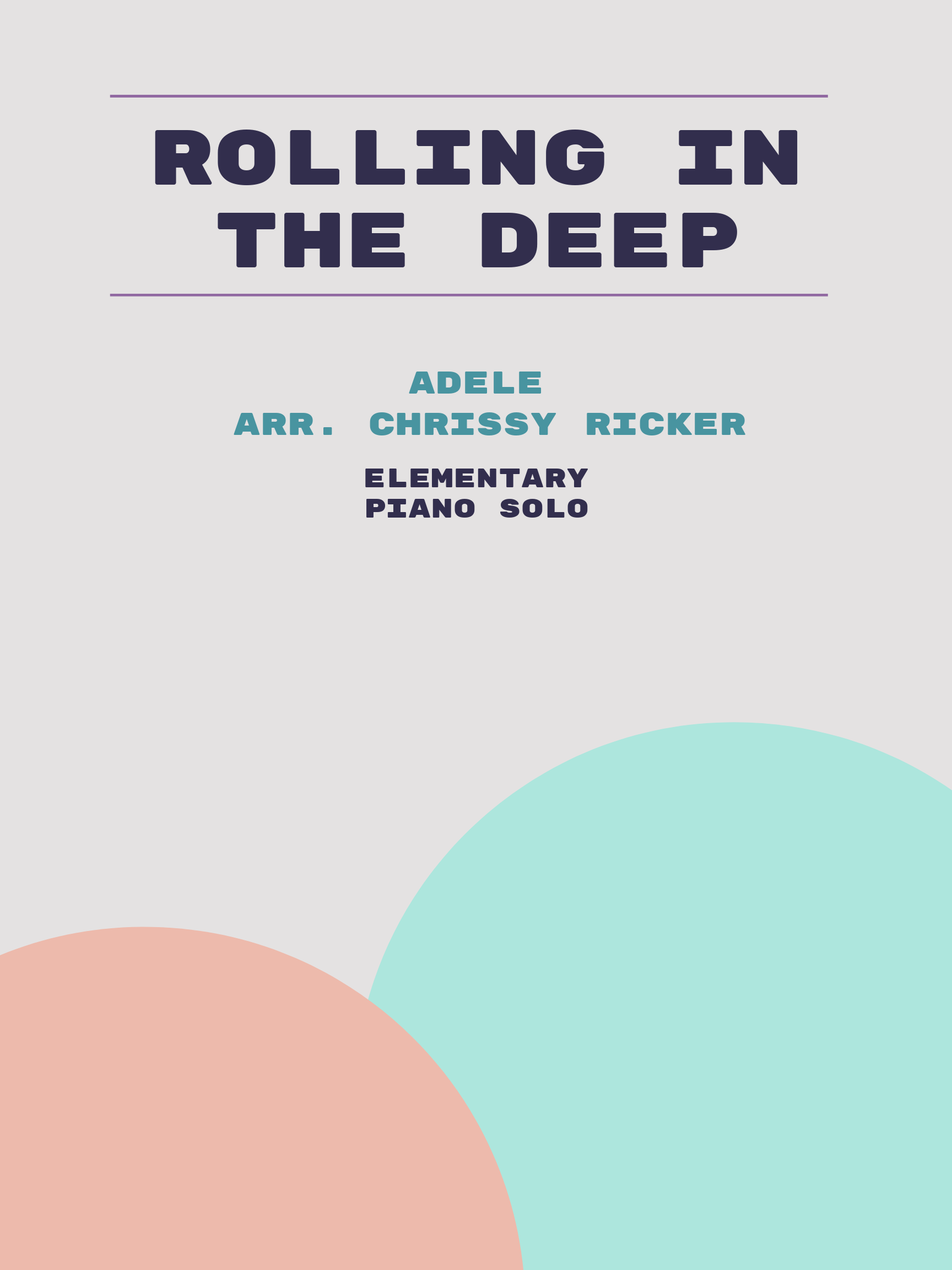 Rolling in the Deep Sample Page