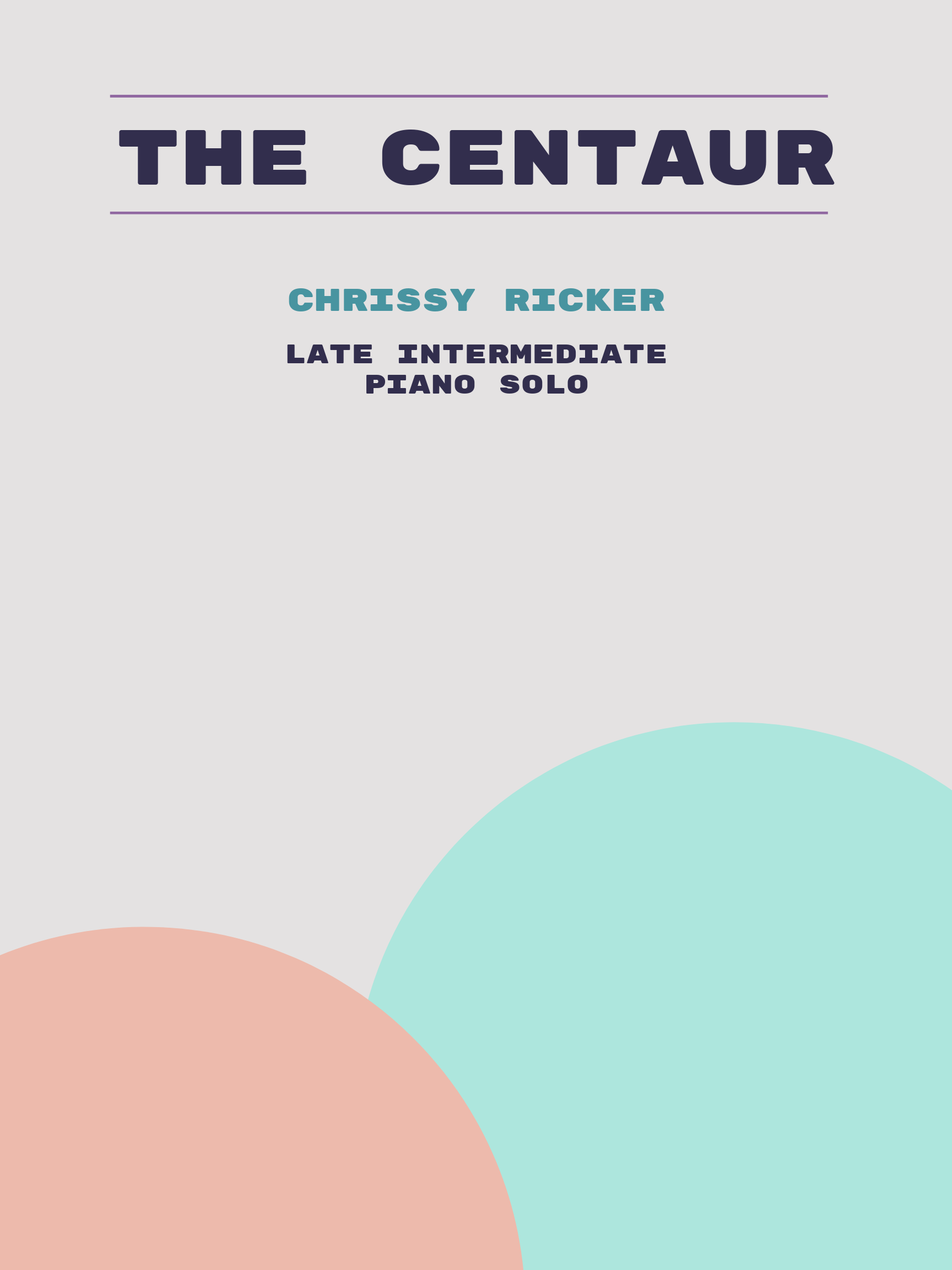 The Centaur Sample Page