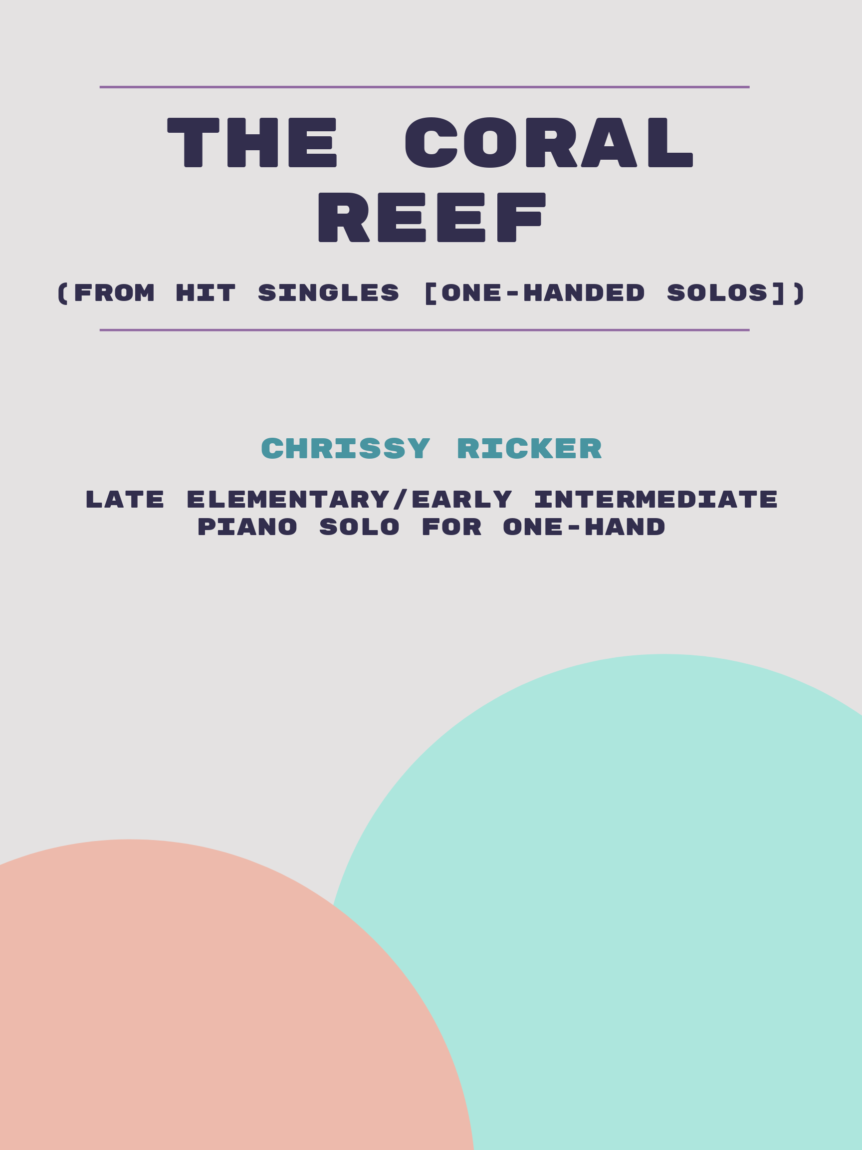 The Coral Reef Sample Page