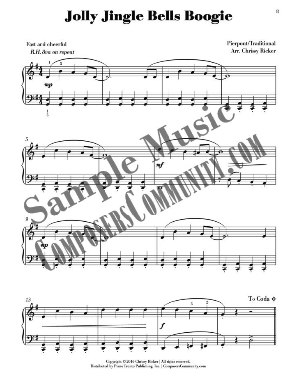 Jolly Jingle Bells Boogie Sample Page
