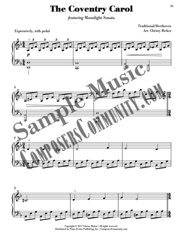 The Coventry Carol Sample Page