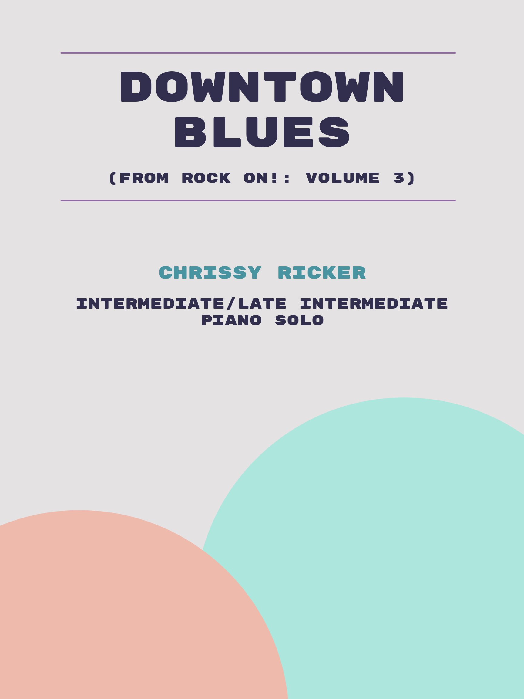 Downtown Blues Sample Page