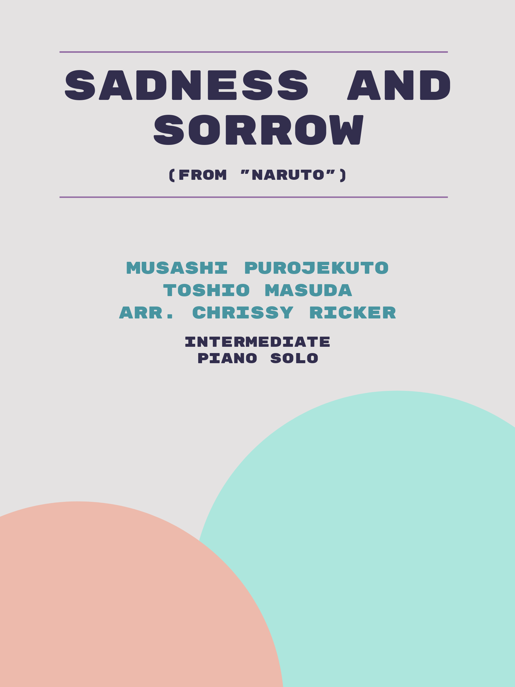 Sadness and Sorrow by Musashi Purojekuto, Toshio Masuda
