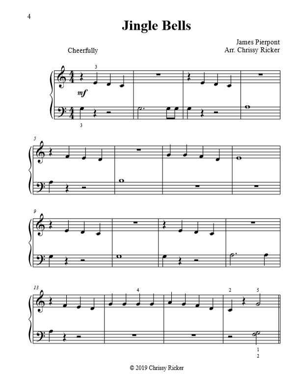 Jingle Bells Sample Page