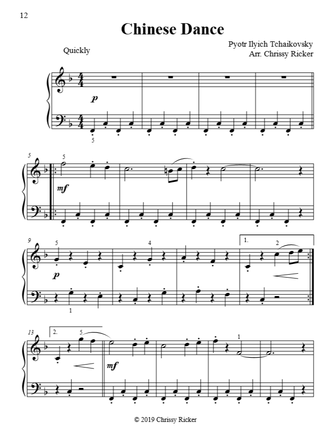 Chinese Dance Sample Page