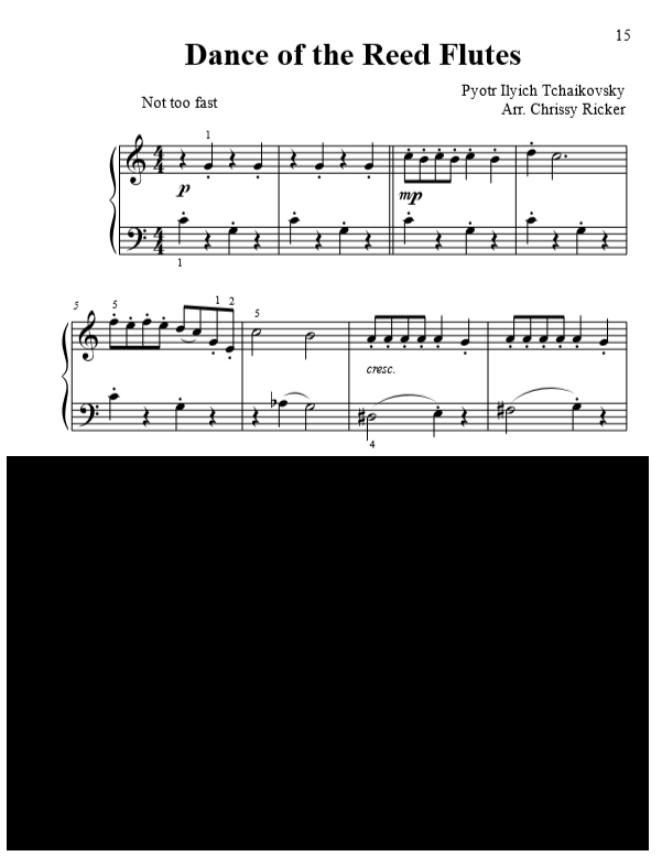 Dance of the Reed Flutes Sample Page