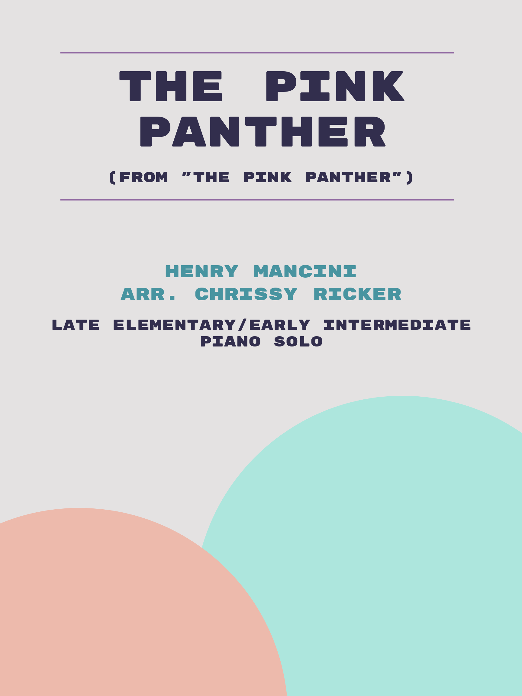 The Pink Panther by Henry Mancini