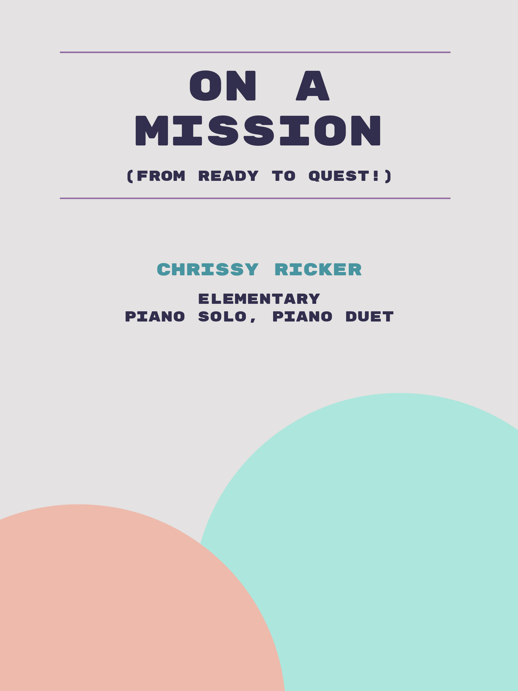On a Mission Sample Page