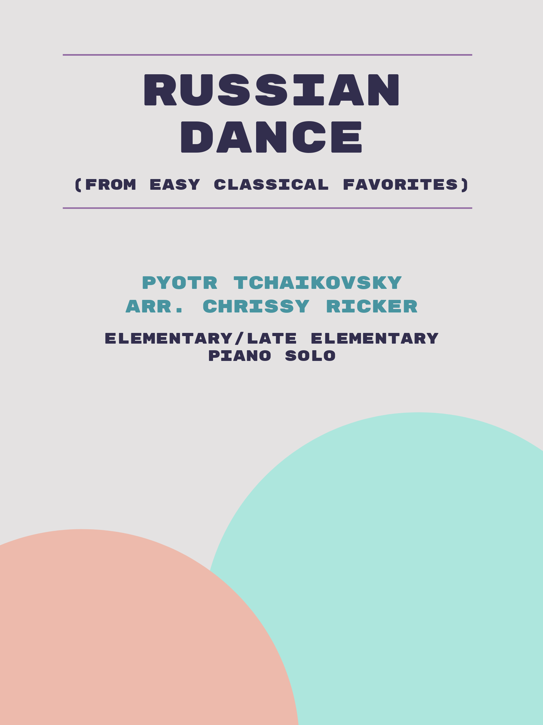 Russian Dance by Pyotr Tchaikovsky