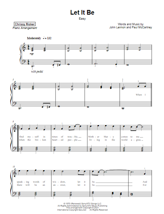 Let It Be Sample Page