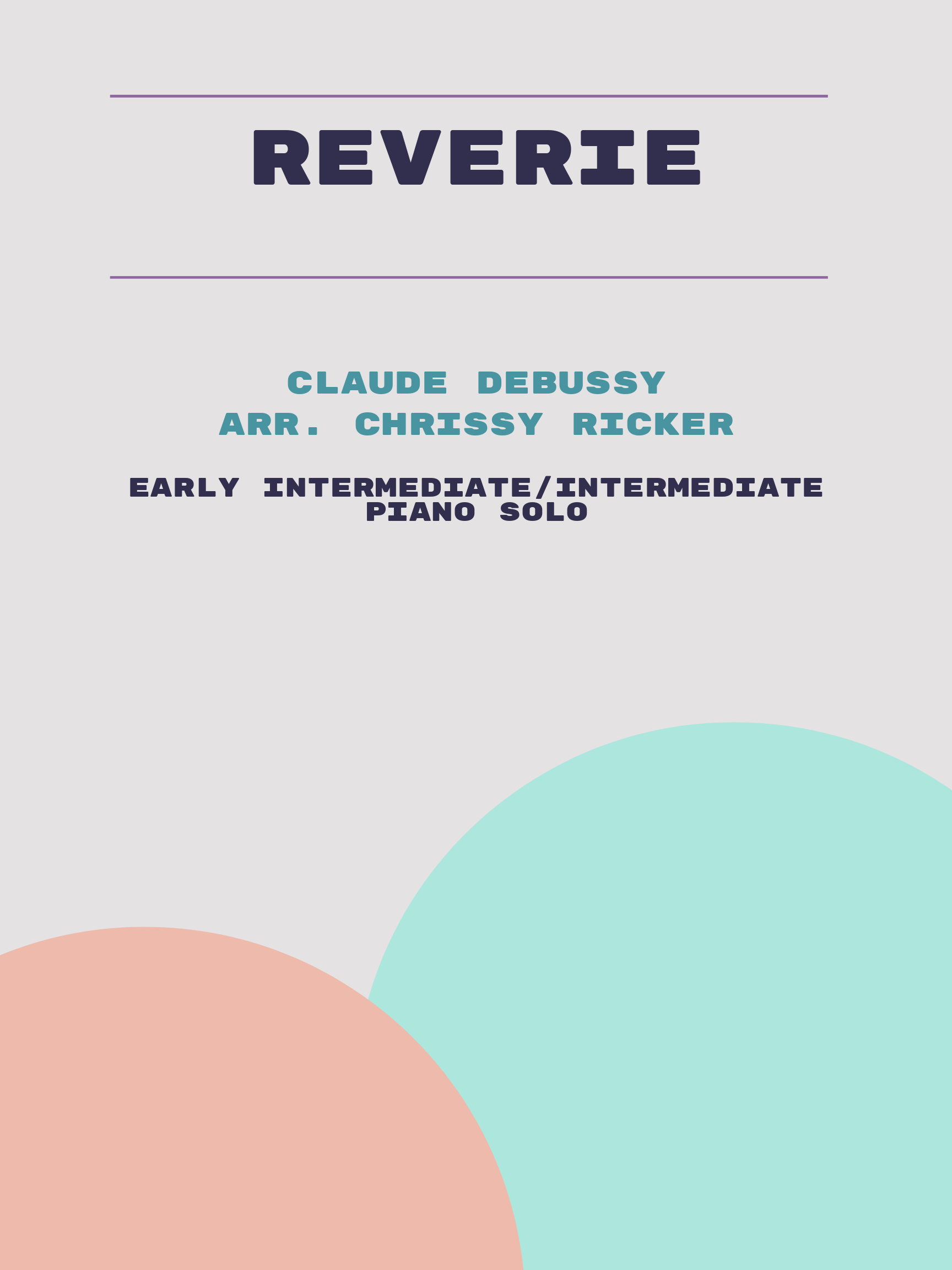 Reverie by Claude Debussy