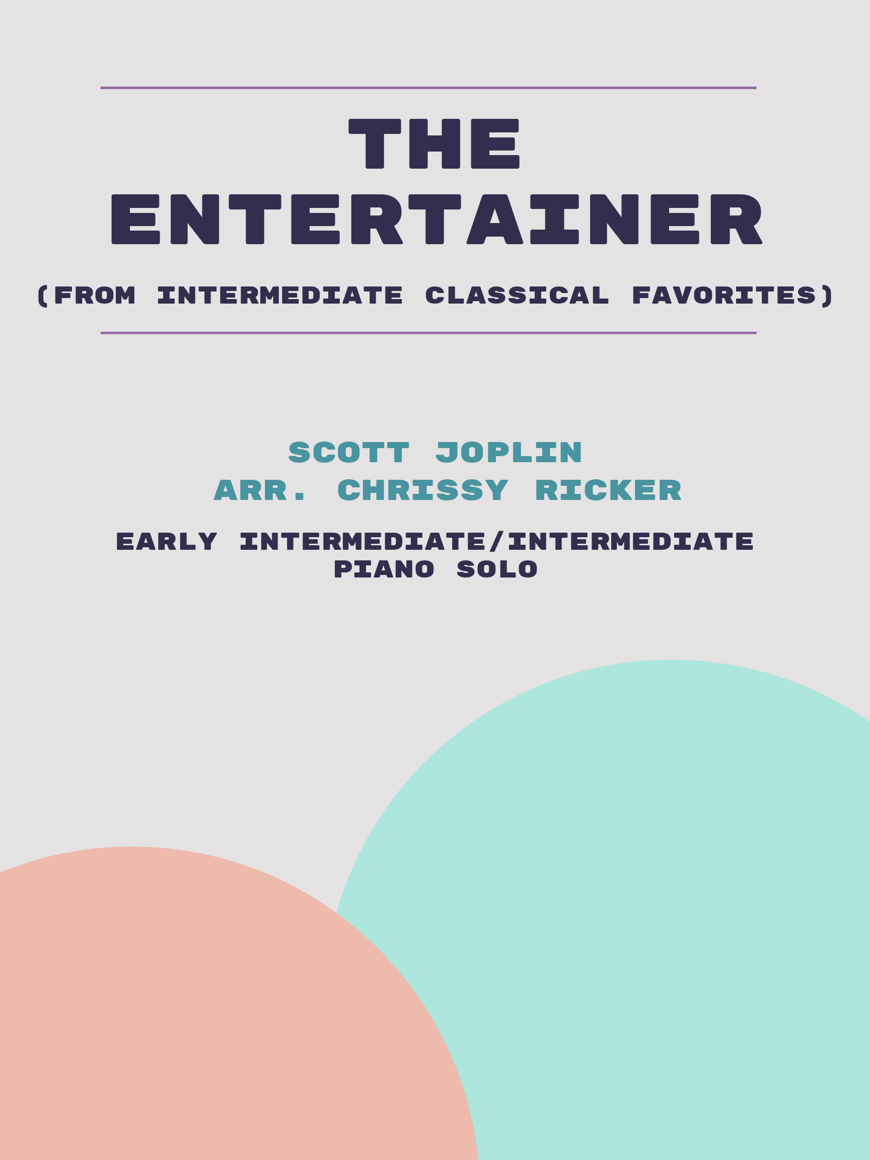 The Entertainer Sample Page