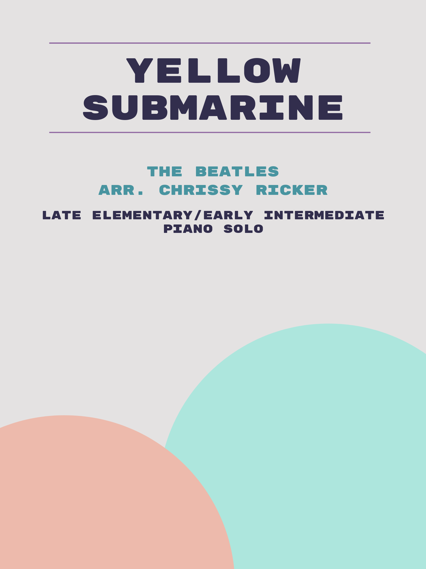 Yellow Submarine Sample Page