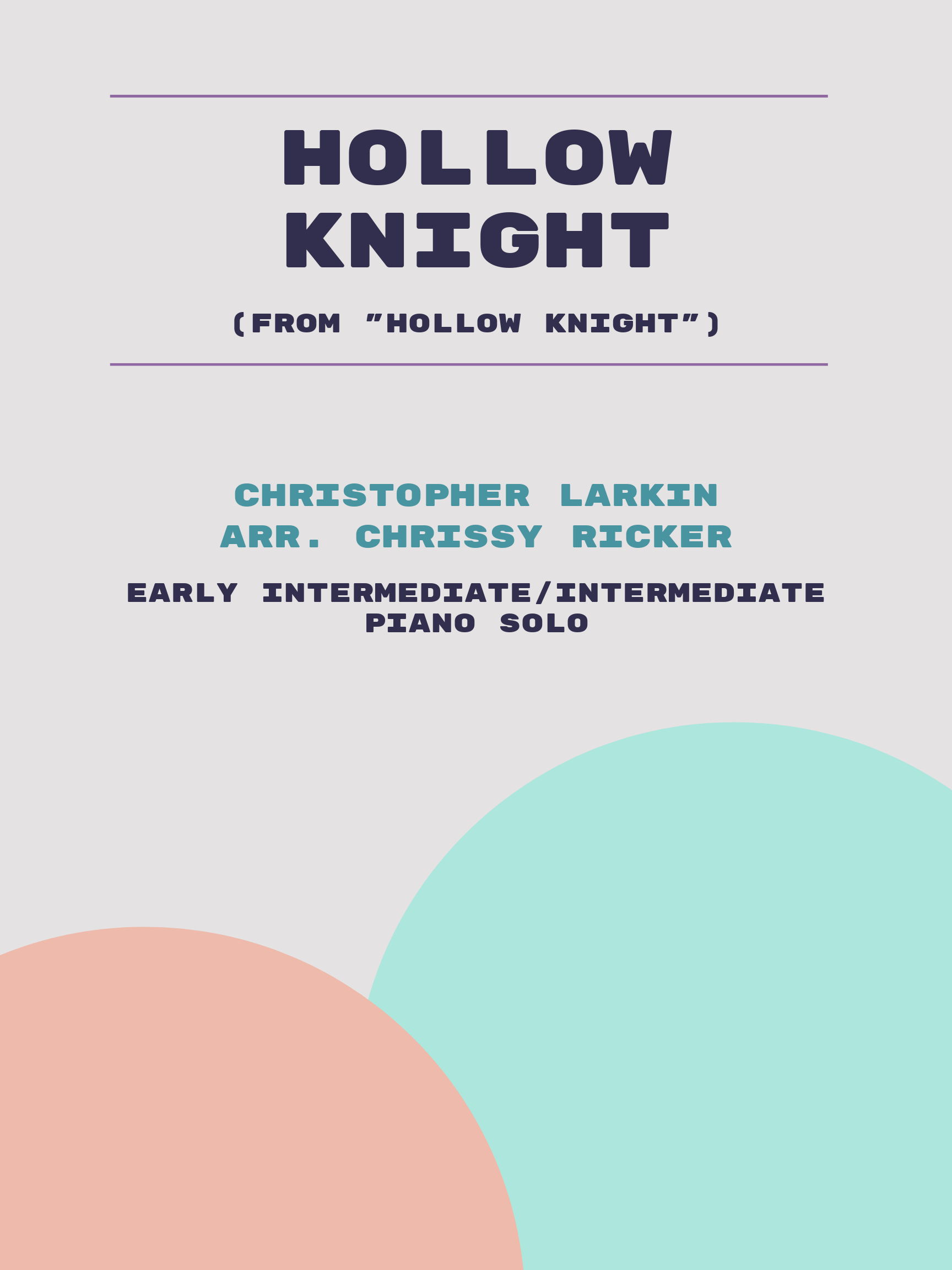 Hollow Knight by Christopher Larkin