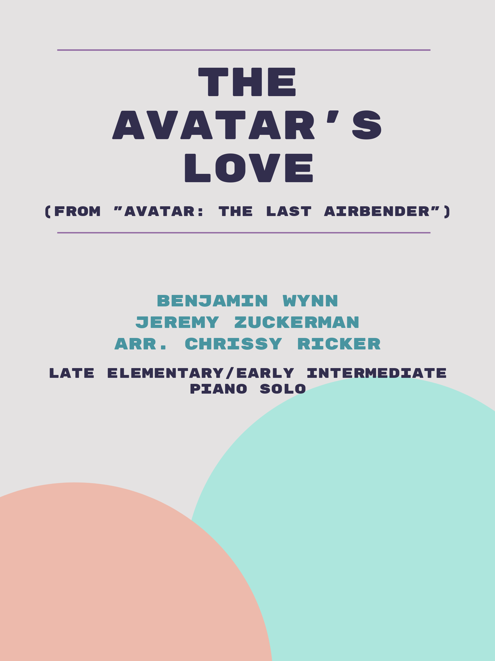 The Avatar's Love by Benjamin Wynn, Jeremy Zuckerman