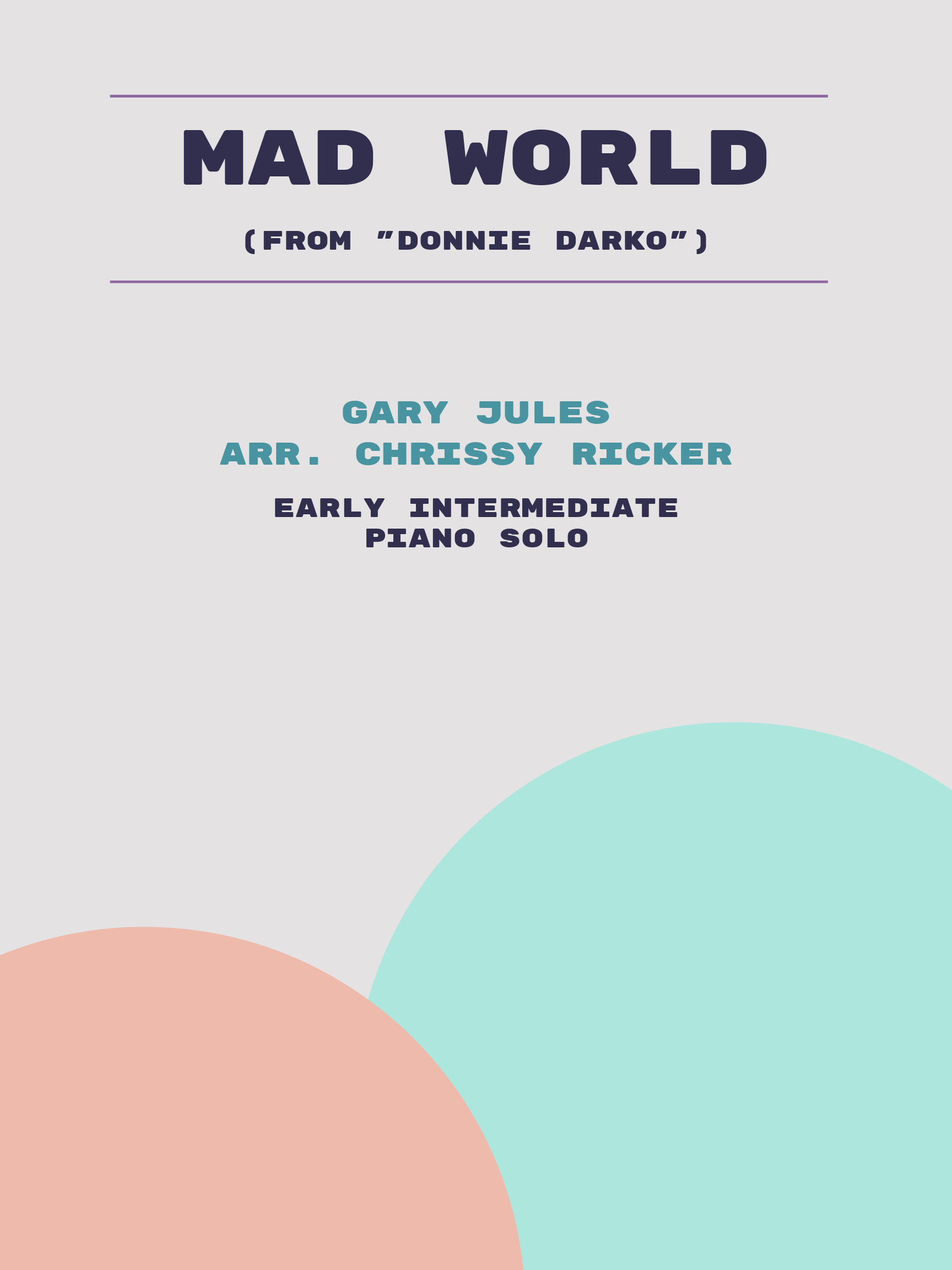 Mad World Sample Page